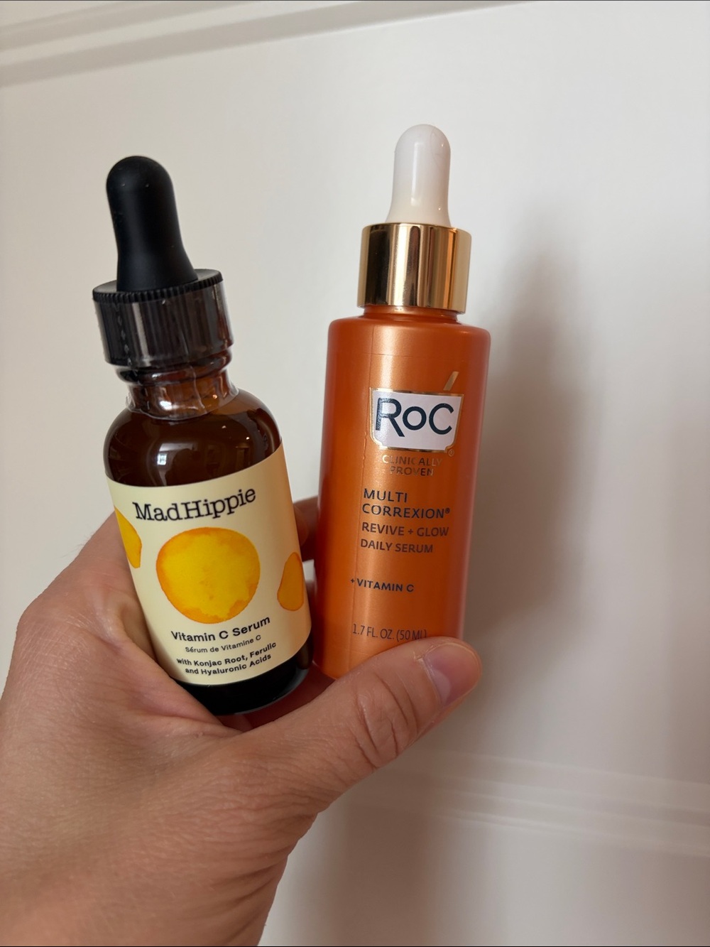 ✨🍊Vitamin C Skincare Bundle! 🍊✨ RoC Revive + Glow AND MadHippie Vitamin C Serum
